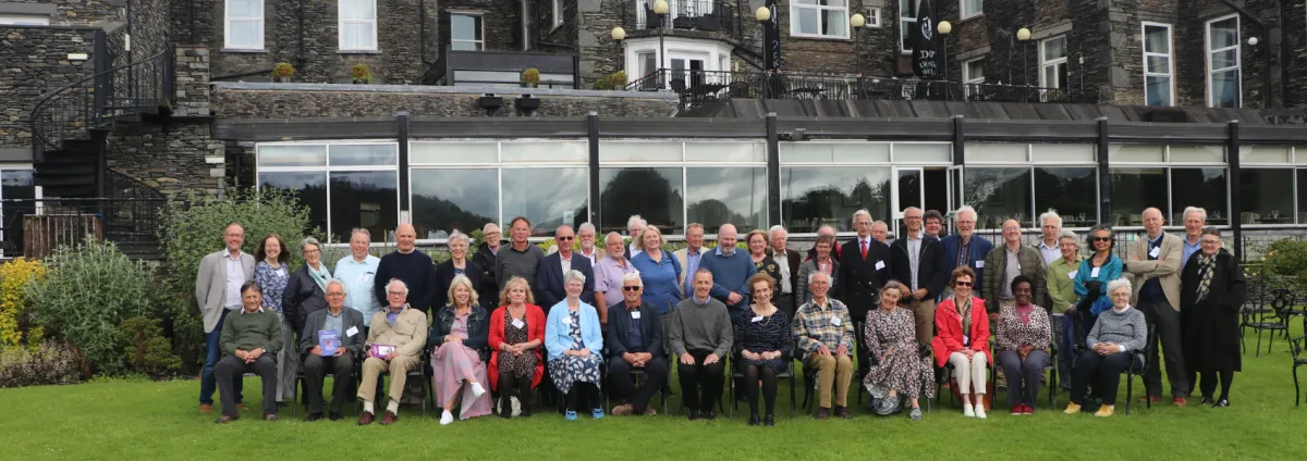 Senior members and fellows at Lake Windermere in summer 2022 Senior members and fellows at Lake Windermere