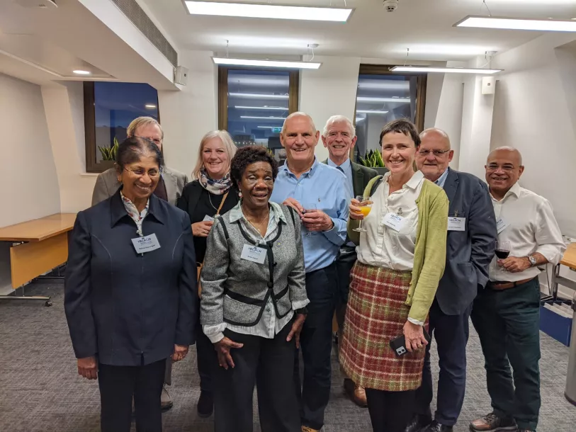 group of people smiling